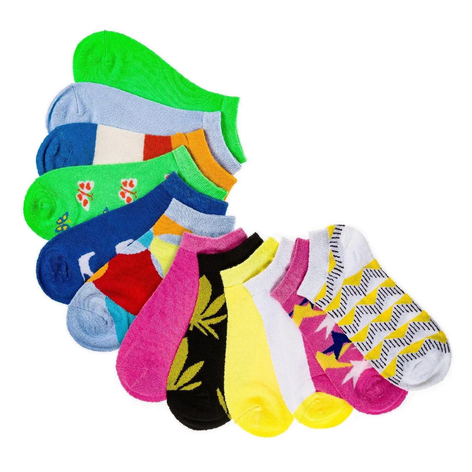 Gallery Seven Multicolor Sundry Ankle Socks 12 Pack for Men