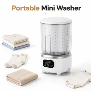 Pure Nova 3-in-1 Mini Portable Washer with Spin Dryer - USB-C Fast Charging, Versatile Usage, Lightweight Household Cleaning Appliance for Underwear, Travel