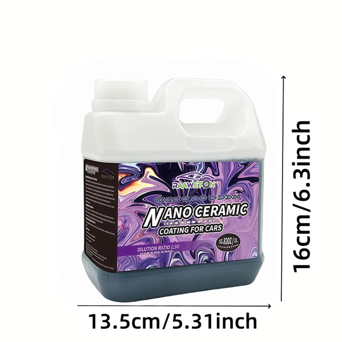 1L/33.82oz ultimate hydrophobic automotive paint, car maintenance exterior treatment, nano-coating kit, suitable for all vehicles - enhance paint durability and gloss.