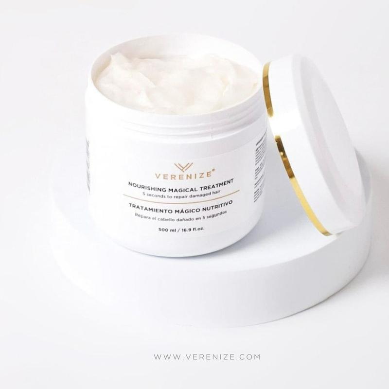 Verenize Magical Treatment for All Hair Types - Nourishing Formula with Marula Oil 500ml - Extremely Damaged Hair Repair Cream - Restore