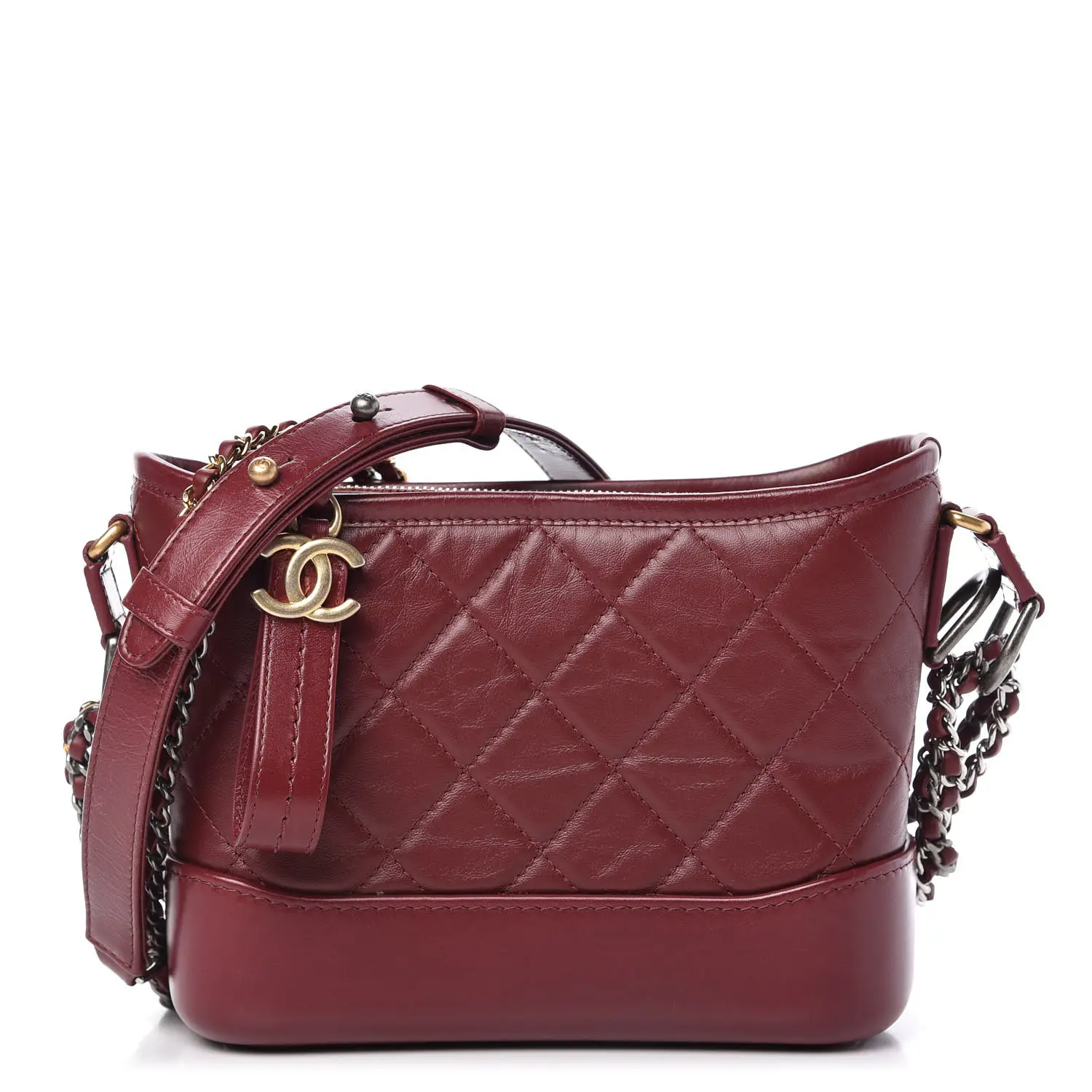 Pre-owned CHANEL Leather Shoulder Bags Chanel. Quilted Aged Medium Gabrielle Hobo