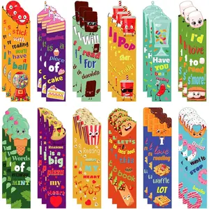 36 count Scented Scratch and Sniff Bookmarks for  Snack Fruit Scented Bookmarks Funny Classroom Smelly Bookmark for Students Teenager School Office Home, 12 Style
