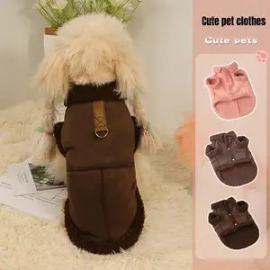 Winter Vest with Strap, Comfortable Lined Dog Jacket, Knitted Craftsmanship 100% Polyester, Quick Snap Closure, Suitable for Small to Medium Dog Breeds, Suitable for Small Dogs, Suitable for Cats