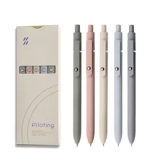 5 Pcs Pens, Gel Pens Fine Point Smooth Writing Quick Dry Pen, 0.5mm Black Ink Pens for Journaling Note Taking, Ballpoint Pens for School Office Home Supplies, Small Gifts for College Student Women Men