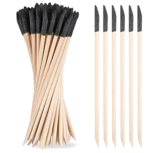 50 PCS Sanding Sticks, 120/280 Grit Double End Matchsticks Sanding Twigs Fine Detail Polishing Sticks Sanding Tools for Plastic Models Wood in Tight Spaces