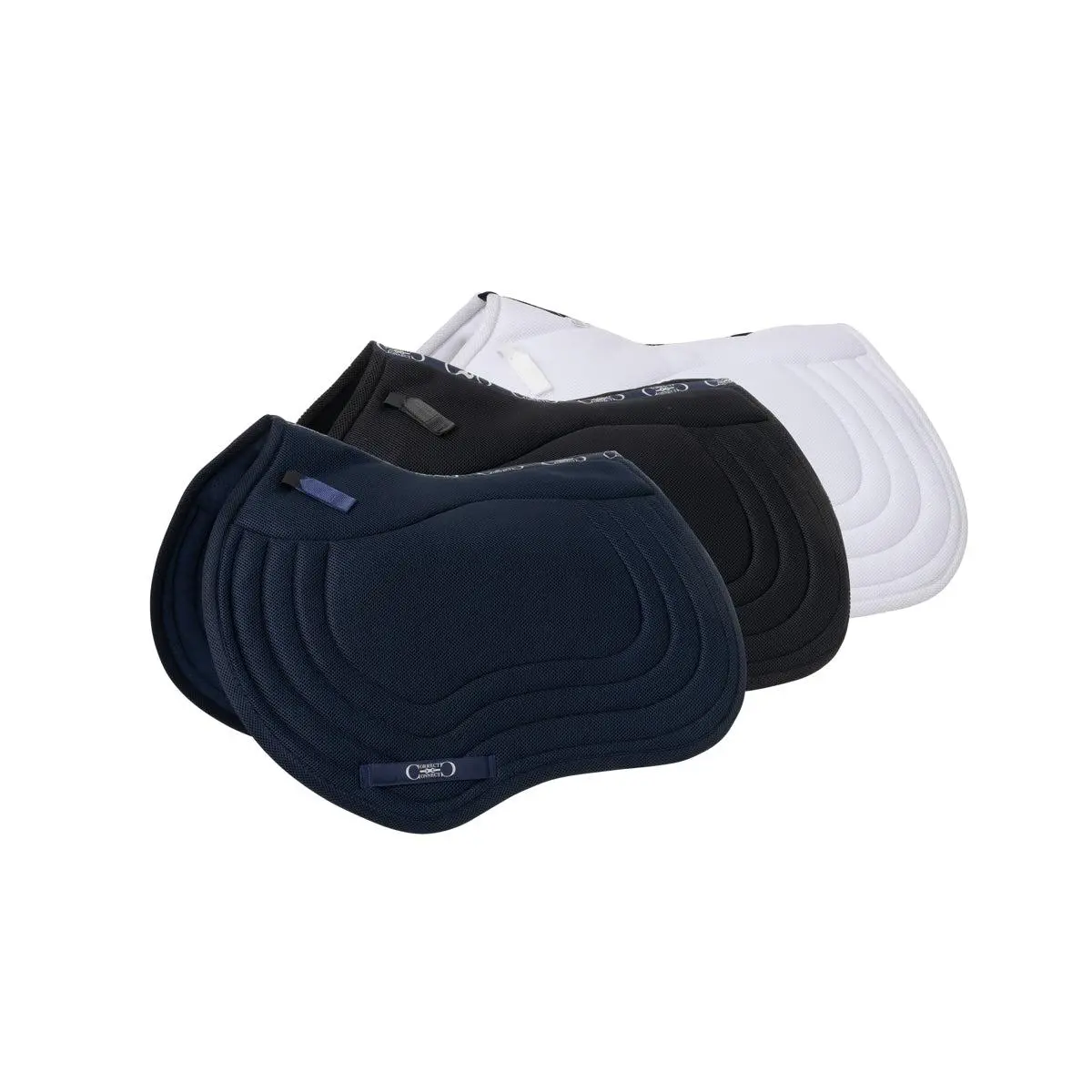 General Purpose Mesh Saddle Pad with Quick Dry Cotton Lining in Navy, White, or Black