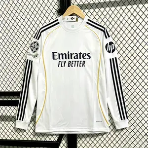 25-26 New  Mbappe White 10 Long Sleeve Soccer Jersey