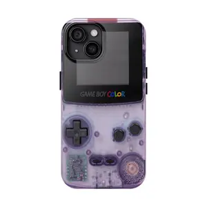 Gameboy Color Console World Poster Stylish Snapback Rubber Phone Cover for iPhone 16, 15, 14, 13, 12, 11, x, xr, xs ProMax, Tough Polycarbonate & TPU Material, Glossy or Matte Finish