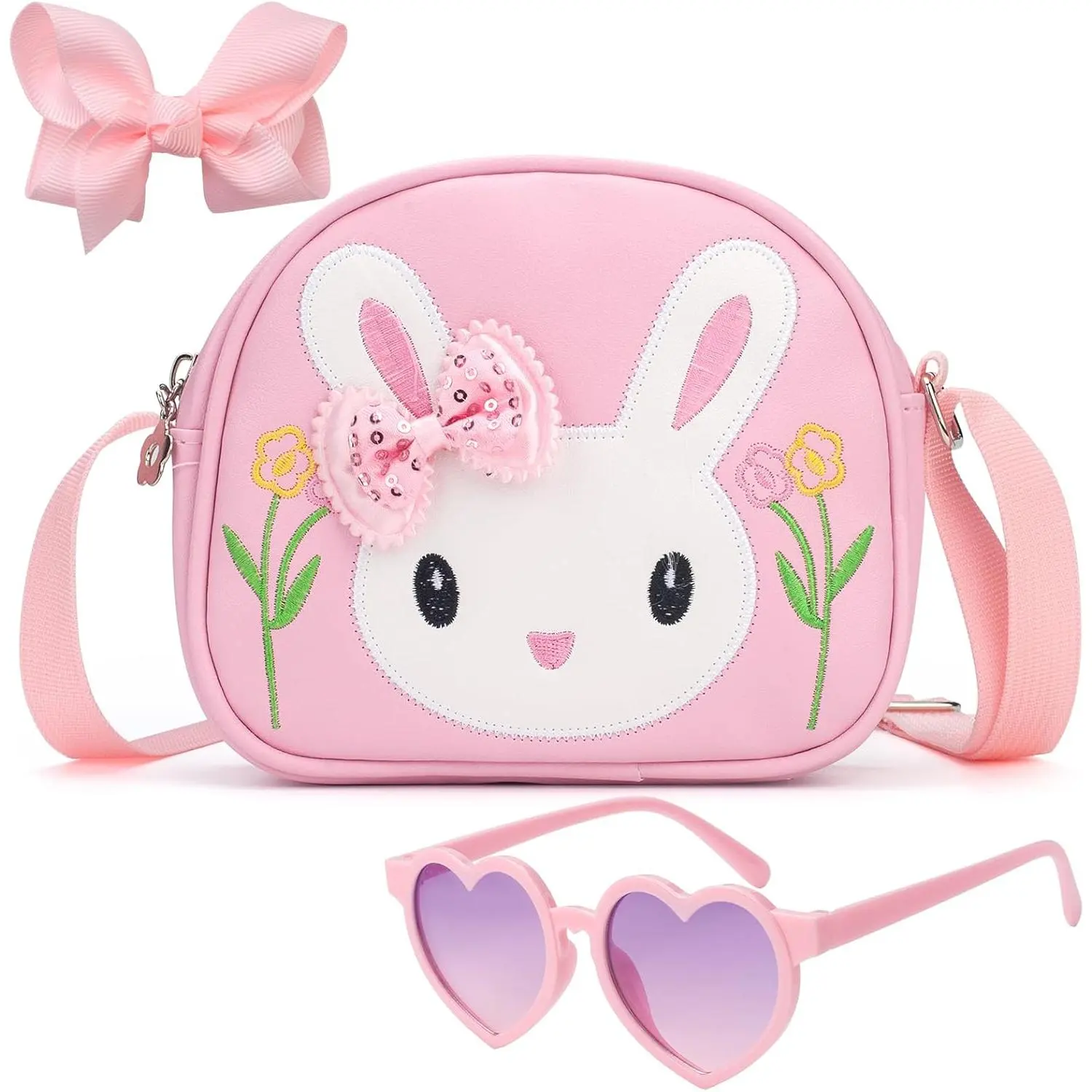 KF5-CPB28  Toddler Purse-Small Kids Purse, Girls Bunny Purse, Little Girl Purse-Birthday Gifts Purse for Girls