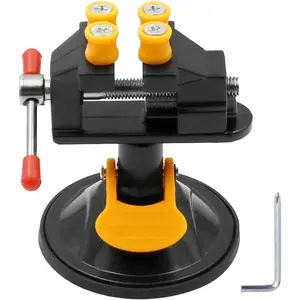 360 Rotatable Adjustable Mini Table Vise Clamp Suction Cup Base for Engraving Jewelry Watch Walnut Processing