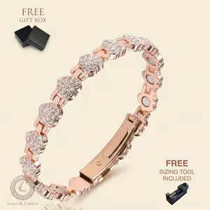 Trending Pure Copper Magnetic Therapy Bracelet for Women 3500 Gauss High Strength, Cute Stackable Bangle Perfect Gift Idea  copper bracelet set  power balance bracelet
