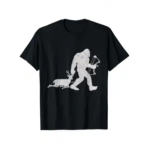 180g[100%cotton]Bigfoot Bags A Deer Big Foot Deer Bow Hunting Graphic Tees Summer Tshirt Short Sleeve Casual Black T Shirts 100% Cotton 220g For Men Womens Shirts Men's Short-Sleeved Soft Outdoor Print Tee Shirt Fun Printed Mens Cotton T-Shirt