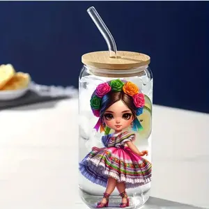 Mexican Style Uvdtf Decal Sticker Design for Customized Cup and Mug - Drinkware