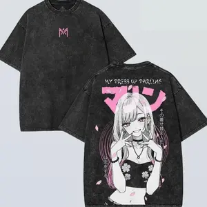 Marin My Dress Up Darling Girl Kawai, Waifu, Anime Shirt All Size, Anime Graphic Tee, Vintage Cotton unisex graphic tees 90s Top Cotton washed vintage t-shirt, Oversize Shirt, Vintage Outfit, Gift for fan K9D