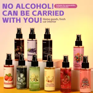 100ml/3.38oz Fragrance Spray, 10 Scents Optional (Food/Fruit/Floral), Long-Lasting Odor Eliminator, Portable Air Freshener for Home, Car, Clothes & Pet Room, Ideal for Bathroom, Office & Wedding, Perfect Gift for Mother's Day, Friends & Housewarming