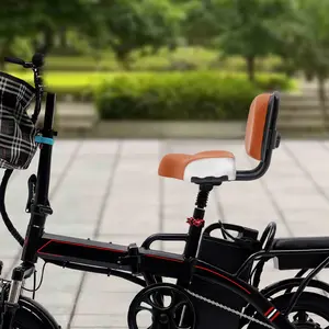 Universal Tricycle Seat Cushion with Adjustable Height Backrest for Adults Seniors Kids Most Electric Bikes Beach Bikes Brown Gray