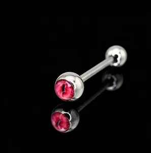 Cute Demon Eye Tongue Piercing Stud Stainless Steel Tongue Ring Gothic Style Earrings