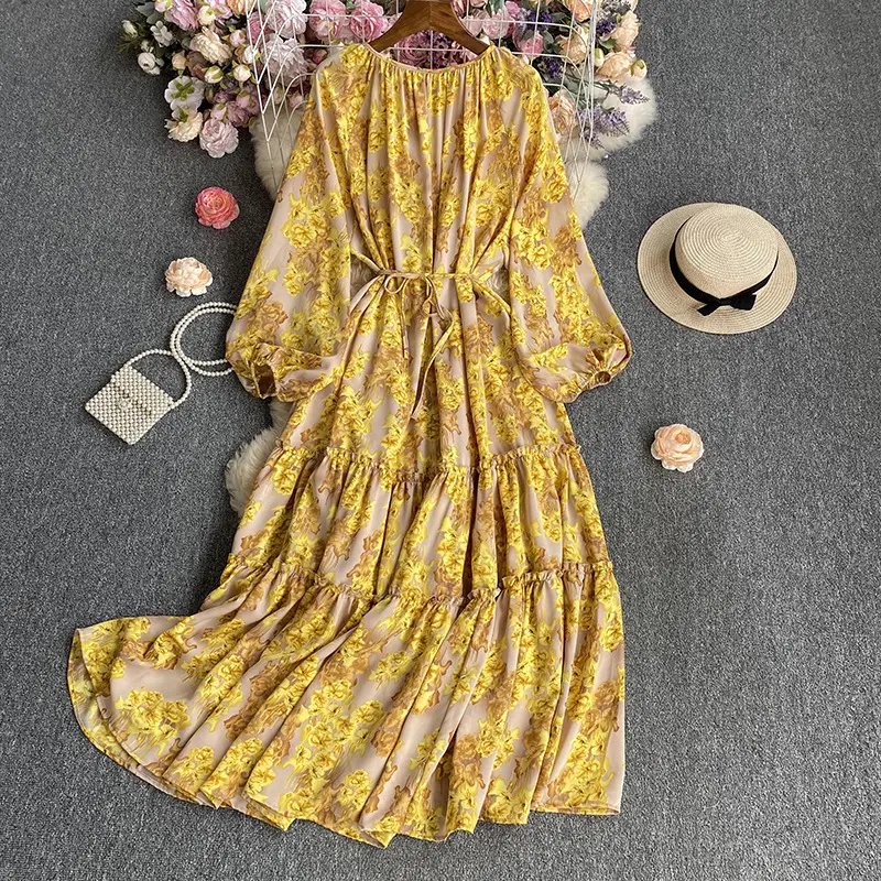BashfulQueen 6779Dress（USA OneSize 6-14) Long sleeved Elegant loose