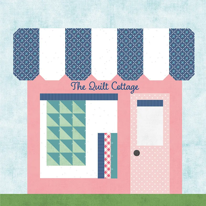 Fabric Riley Blake The Quilt Cottage March 2026 Our Town Block of the Month Quilt Kit KTOT-47084