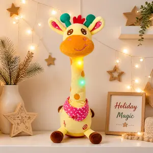 BETTY21 Dancing Talking Giraffe Toys - Electronic Musical Plush Rattle for Kids - Repeat What You say -  Parent Time-saving Toys -  Children's Day & Birthday  Gift With DealsForYouDays