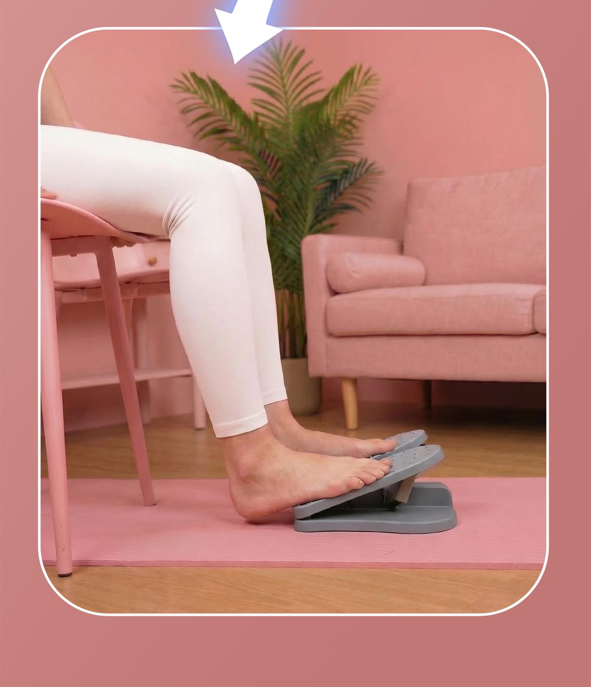 Magic BB Mini steppers for exercise at home,Portable Exercise Stepper Machine for Leg Training, Foldable Leg trainer For calves, ankles, knees,fitness equipment for use while sitting - with anti-slip mat.