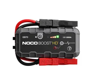 NOCO GB70 2000 Amp 12-Volt UltraSafe Lithium Jump Starter For Up To 8-Liter Gasoline And 6-Liter Diesel Engines