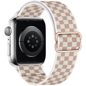 Stretchy Nylon Loop Bands Compatible with Apple Watch 38mm 40mm 41mm 42mm 44mm 49mm Adjustable Soft Elastics Strap Compatible with Apple Watch SE Ultra iWatch Series 8/7/6/5/4/3/2/1 smart watch accessory fashion watch accessory Wearable 1-Black Paw