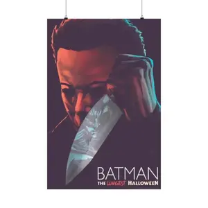 Batman vs Myers 3 Matte Vertical Posters