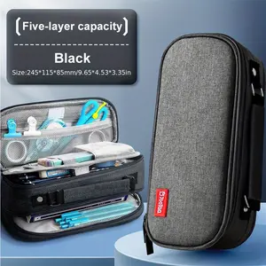 1pcs/4-layer Large Capacity Pencil Case Portable Multi-purpose Storage Bag Suitable for Office and School Student Stationery Pen Bag Office Supplies