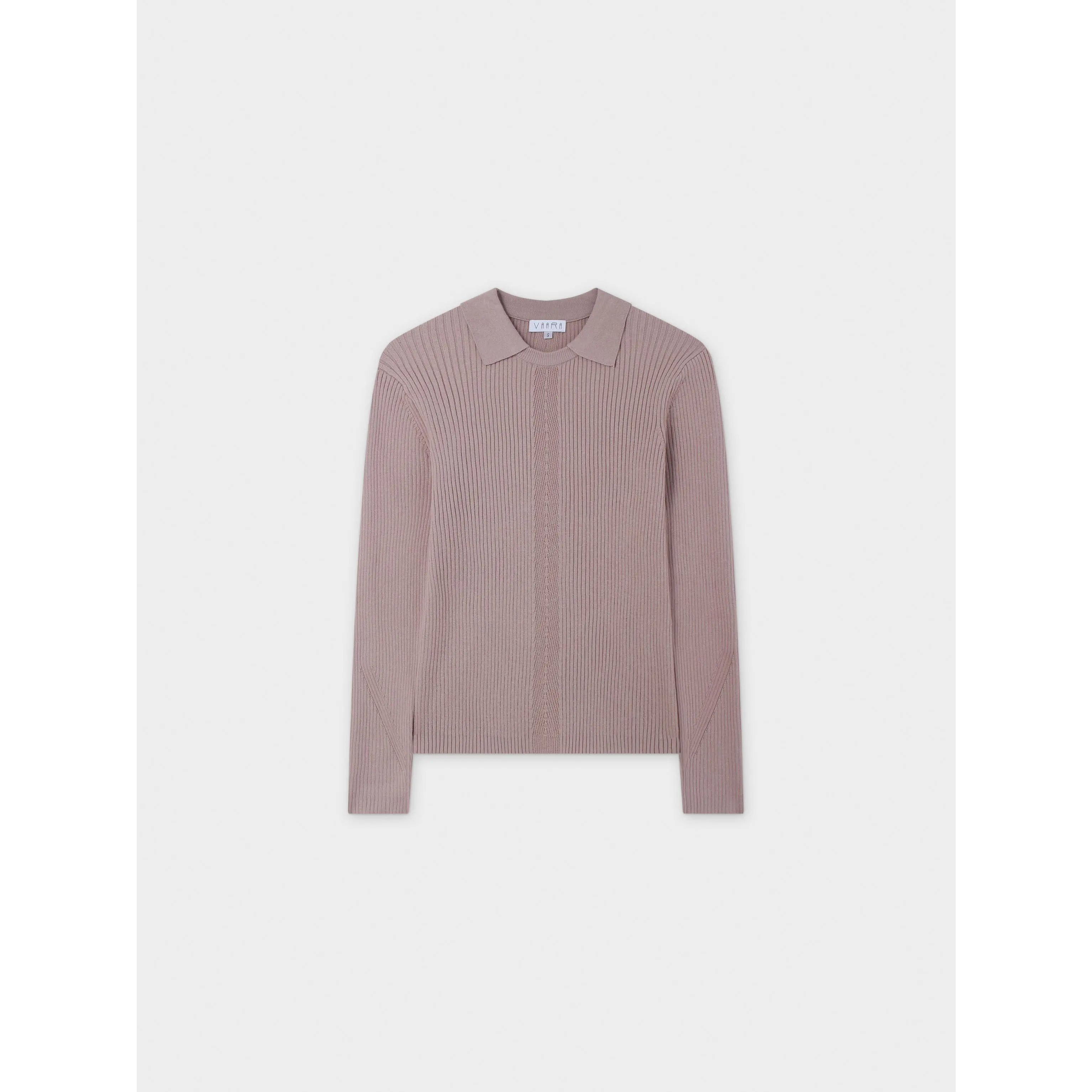 Center Design Sweater-Light Mauve