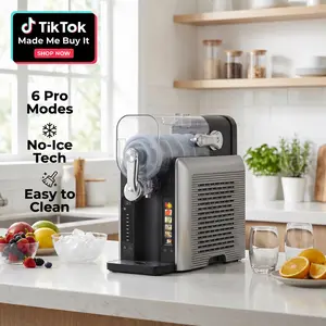 Slushie Machine – Best For Summer Party, 54oz No Ice & Low Sugar Needed, 6-in-1 Frozen Drink Maker w/ Auto-Clean,  Ice Cream & Timer | Perfect for Margaritas, Cocktails, Smoothies, Milkshakes