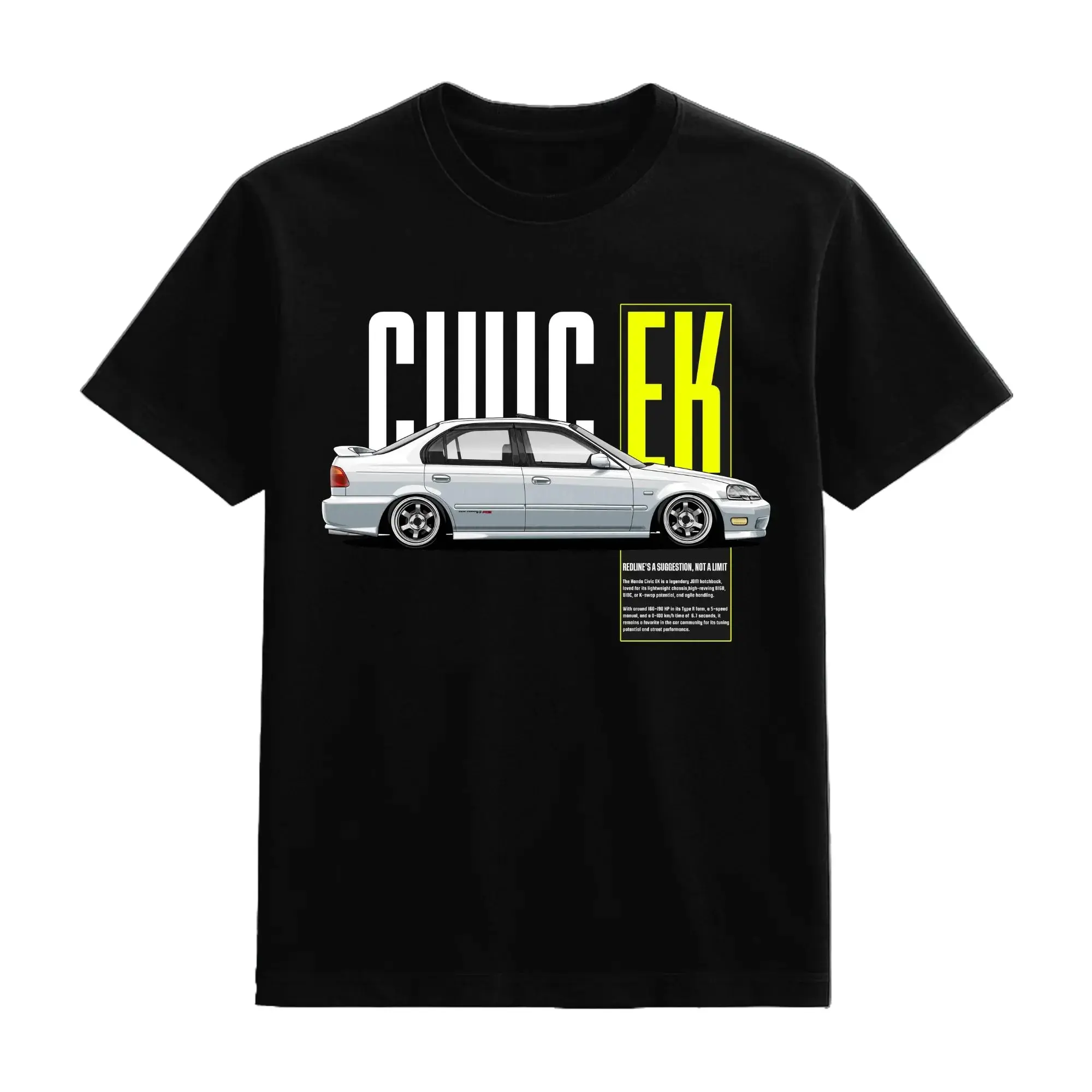 Civic EK JDM Hatchback Graphic T-Shirt Sweatshirt Hoodie Car Enthusiast and Fans Gift