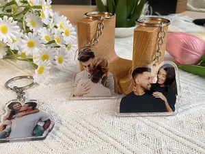 Personalized Photo Keychain, Lover Photo Creative Keychain, Wedding Anniversary Gift, Custom Acrylic Charm, Family Photo Keychain, Pet Photo