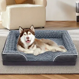 Super Large Dog Bed High Quality Washable Cover Detachable Lining Anti-skid Bottom for Sleeping Dog Couch Sofa Bed Super Large Size High Quality Material
