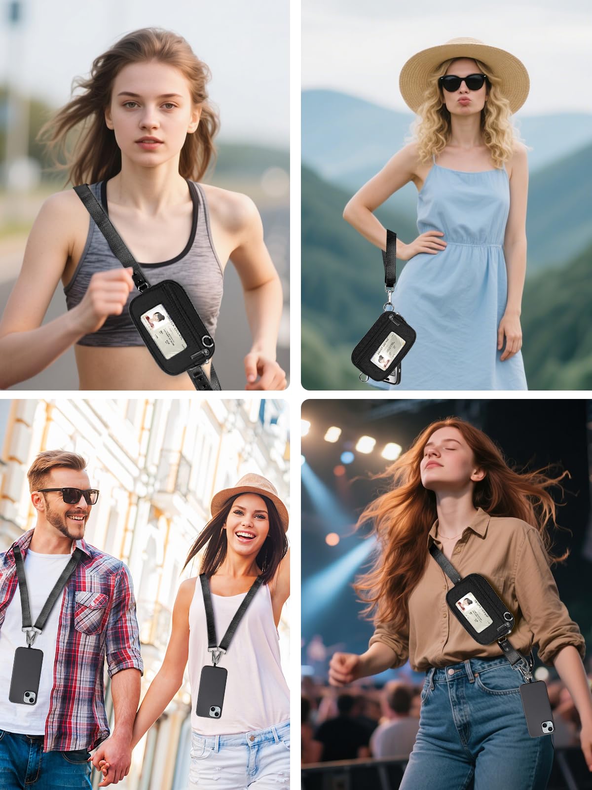 3-in-1 Clip And Go Strap for Phone with Wallet Crossbody Adjustable Phone Strap for Women and Men Phone Lanyard With Anti-Theft Zipper Pouch Detachable Wrist Wallet Compatible with All Phones For Trave or Daily Use 3-in-1 Clip And Go Strap for Phone with Wallet Crossbody Adjustable Phone Strap for Women and Men Phone Lanyard With Anti-Theft Zipper Pouch Detachable Wrist Wallet Compatible with All Phones For Trave or Daily Use