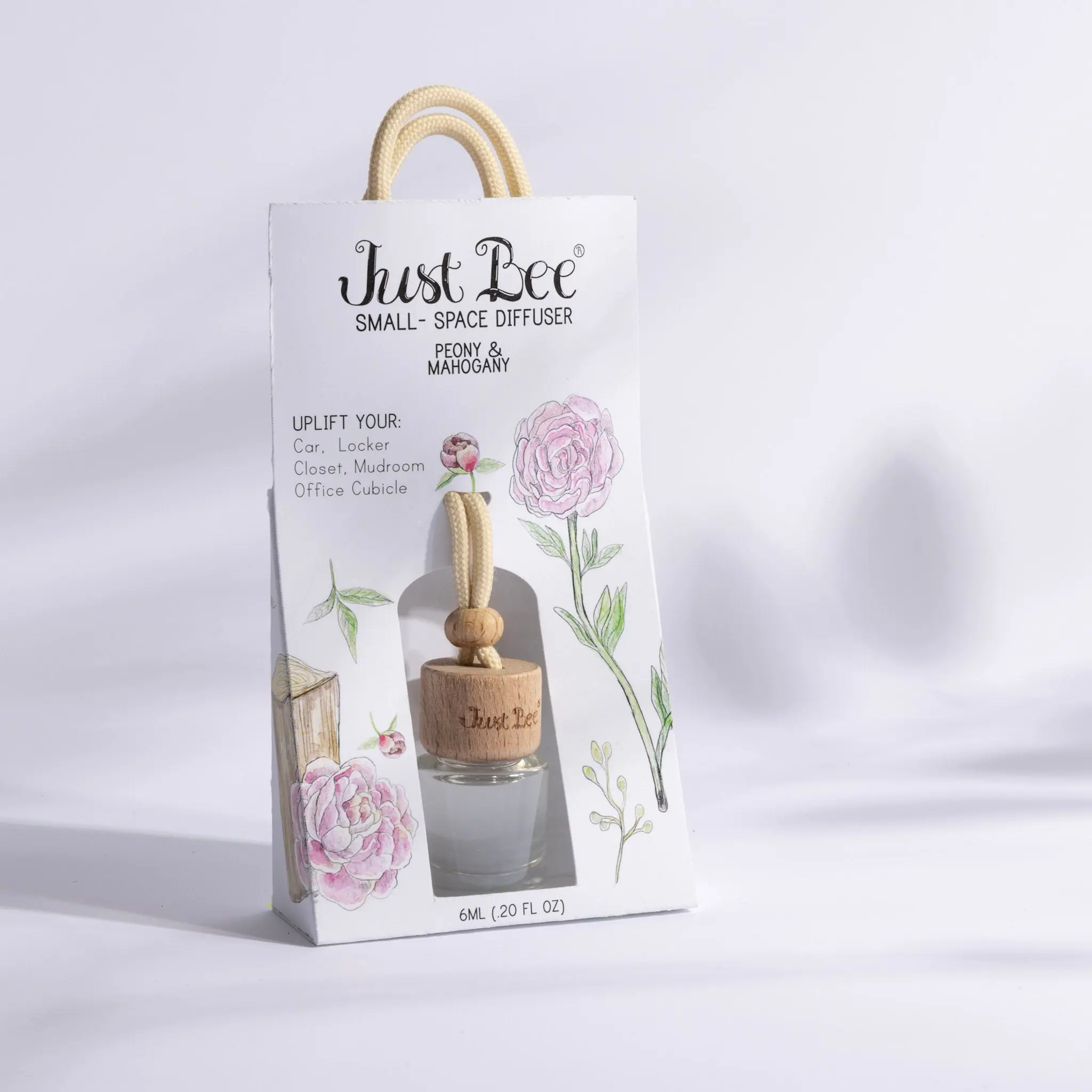 Small-Space Hanging Diffuser - Peony & Mahogany
