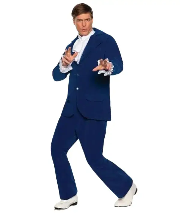 Groovy Blue 60's Suit - Movie Star - Costume - Men - 2 Sizes
