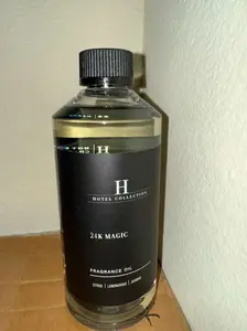 LAASANI 24K 500ml Scented Diffuser Oil - Home & Hotel Use, Blended with Bergamot, Lemon and Lemongrass summervibes☀️