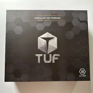 TUF Modular Hex Terrain - Stackable Hexagon Terrain for BattleTech Lancer & Other Wargames - Customizable Battlefields - Lightweight Reusable Design - Fast Setup Easy Storage