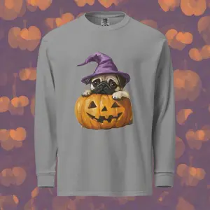Comfort Colors Halloween Pug Tee