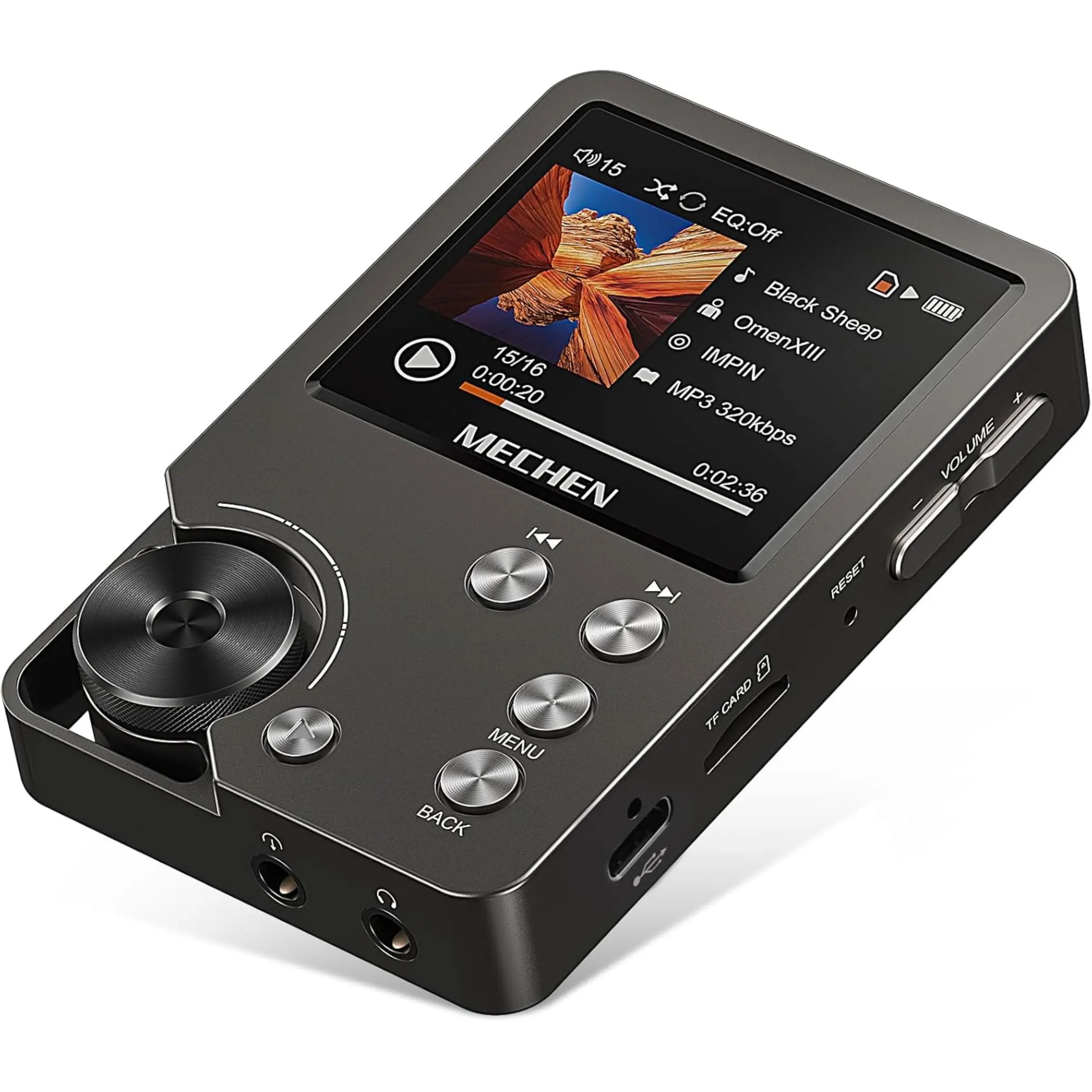 MECHEN M30 HiFi MP3 Player, Lossless DSD High Resolution Digital Audio Music Player, High-Res Portable Audio Player, Media Player with 64GB Memory Card