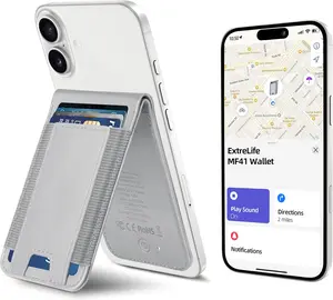 Magsafe Wallet, Works with Find My, Upgrade with Phone Wallet and Adjustable Stand, 3 Card Slots, Magnetic Wallet for Phone 16 15/14/13/12 promax plus Series, Fit 8 Cards, RFID Blocking, Blue Spring Magnetic Greenish