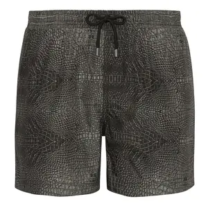 Croco Mid-Length Swim Shorts
