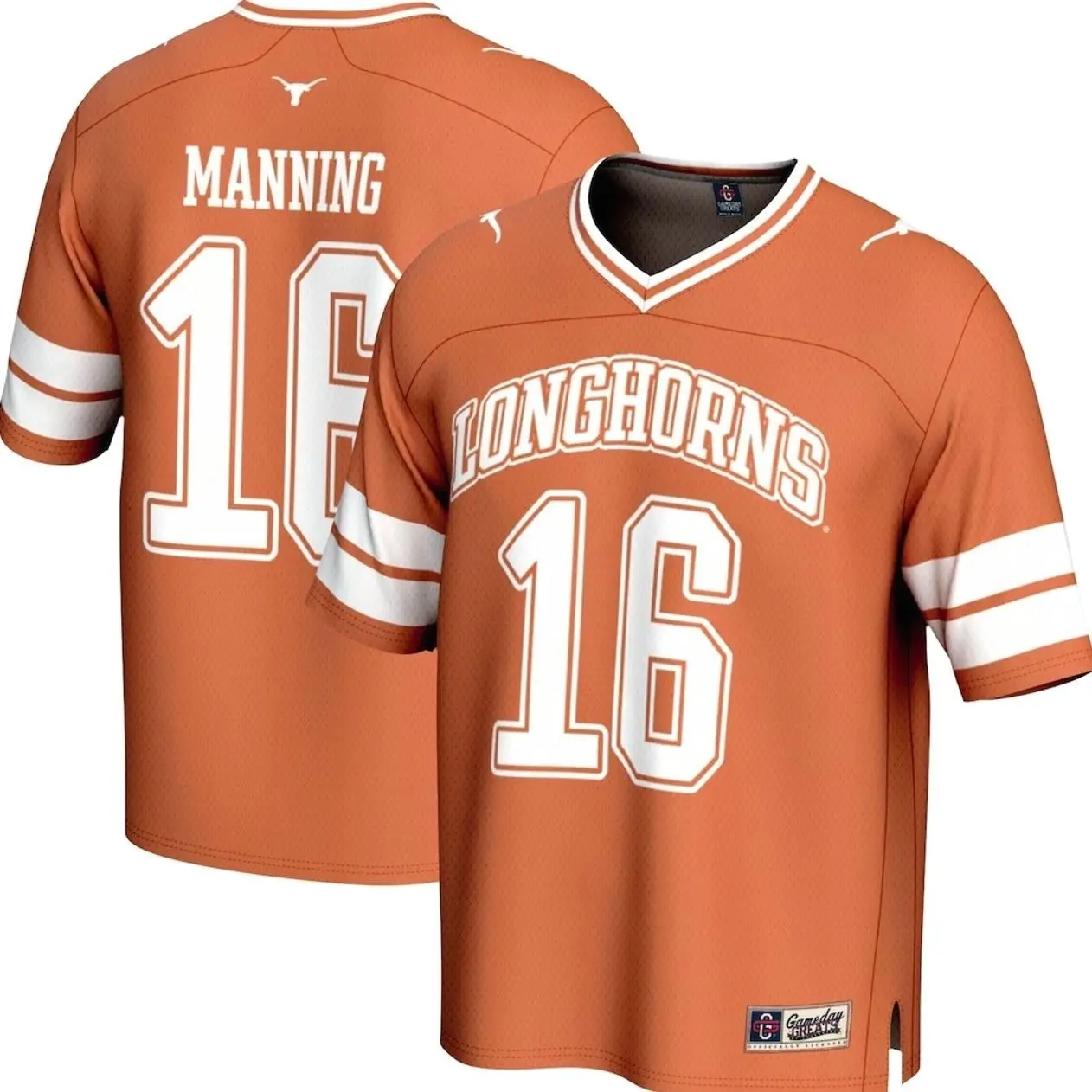 Unisex Football Manning Texas Longhorns GameDay Greats Unisex NIL Lightweight Football Player Jersey - Texas Orange