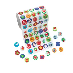 Bulk 1000 Pc. Mini Christmas Sticker Roll