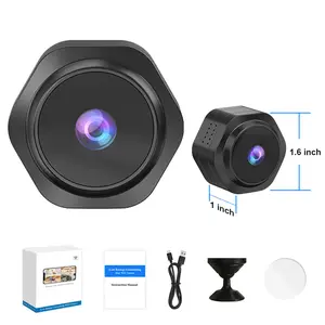 Flycloud F0 Mini WiFi Home Camera 1080P Full HD, Plug-in & Rechargeable, Night Vision, APP Alerts, Motion Detection for Home, Baby & Pet Monitor