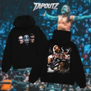 TAPOUTZ Jeff Hardy Charismatic Enigma Heavy Cotton WWE Double Sides Unisex T-shirt For Wrestling Fan Team Xtreme Apparel Menswear Womenswear Gift For Fans DTG Breathable Printing Classic Soft