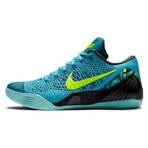 Nike Kobe 9 Elite Low Protro Men's Basketball Shoes - Blue Low-Cut Sports Shoes with Enhanced Cushioning, Durable Traction, Breathable Materials for All Seasons (Hoop & Athletic Design), Hoop Shoes