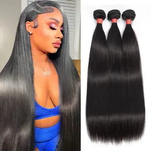 raw Indian virgin natural human hair bundles