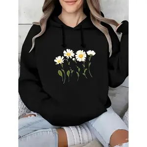 Women’s Floral Print Hoodie Sweatshirt for Casual Summer Looks